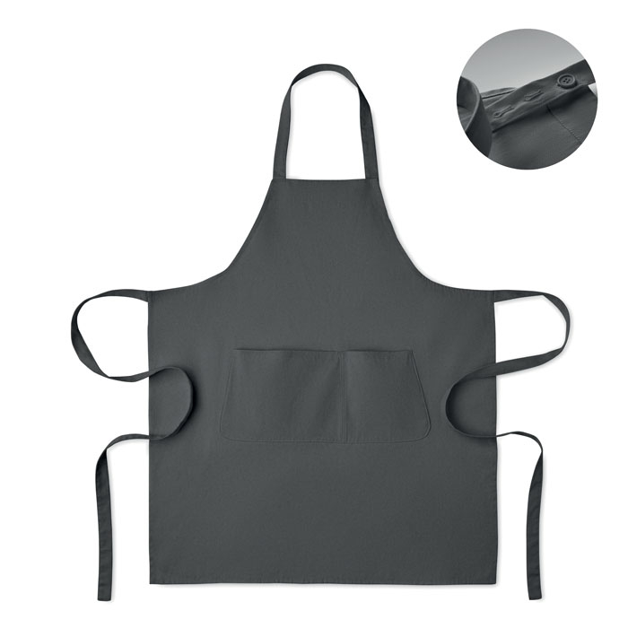 Tablier coton bio 240g promotionnel Gamma gris pierre
